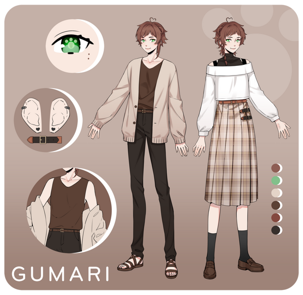 Reference sheet by furisou on Twitter.