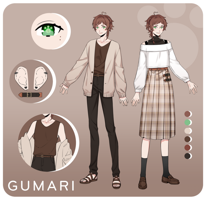 Reference sheet by furisou on Twitter.